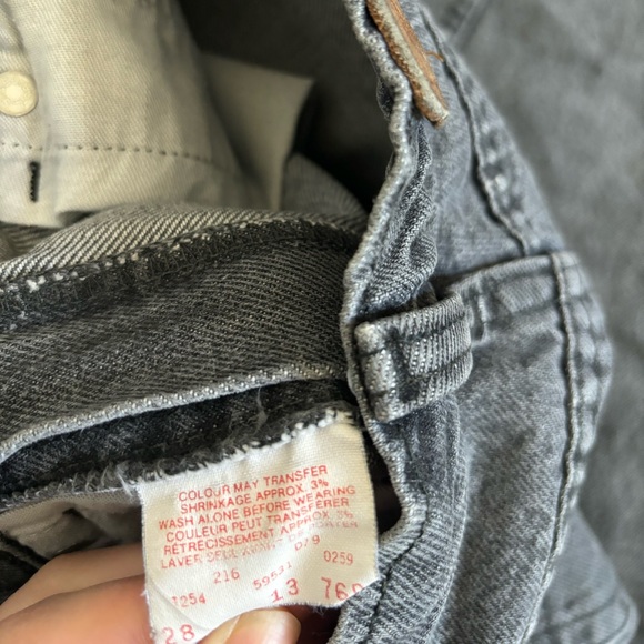 Vintage Levi 531 Jeans Grey Approximately Size 24 - Picture 5 of 6